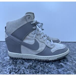 Nike Dunk Sky Hi Women's US Size 7 (528899-005) Gray Hidden Wedge Heel Shoes
